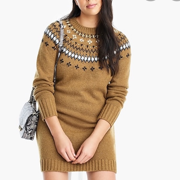 J. Crew Dresses & Skirts - J Crew dress fair isle xs like new